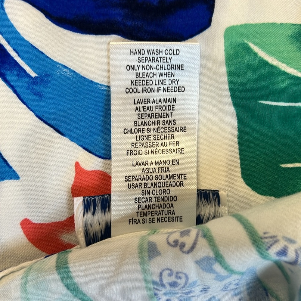 Tommy Bahama Palm Party Scarf Handkerchief Dress or Beach Pool Swim Cover Up XS - Picture 7 of 11